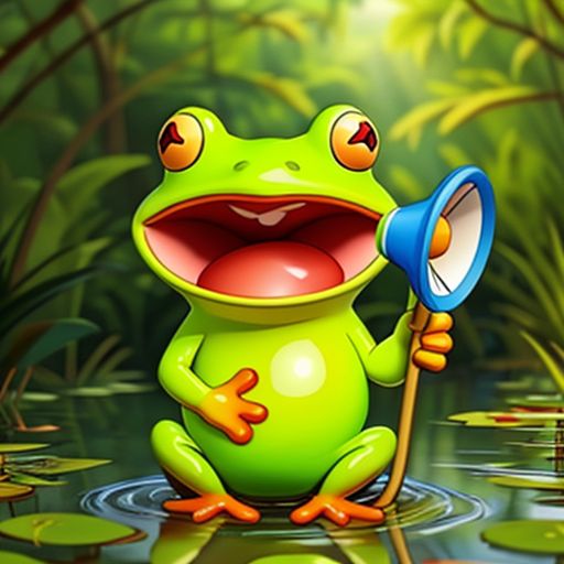 00073-20240213125953-7778-A cute frog is holding a megaphone in the swamp-before-highres-fix.jpg